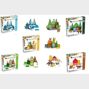 Magna Tiles Jungle/Safari/Artic/Forest/Farm 125 stk 