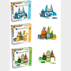 Magna Tiles Jungle/Safari/Artic 75 stk 