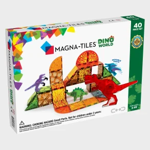 Magna Tiles Dino World 40stk inkl. 4 magnetiske Dinoer