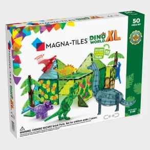 Magna Tiles Dino World XL 50stk inkl. 6 magnetiske Dinoer