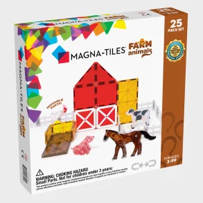 Magna Tiles Farm 25stk inkl. 4 magnetiske dyr