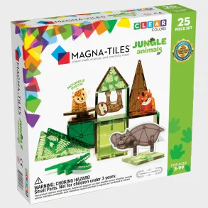 Magna Tiles - Jungle - 25 stk inkl. 5 magnetiske dyr