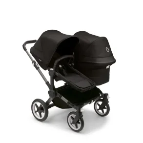 Bugaboo Donkey5 Duo - Graphite Stel - Midnight Black Bund - Midnight Black Kaleche 