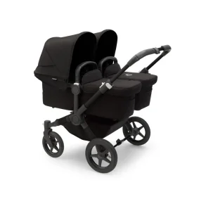 Bugaboo Donkey5 Twin - Midnight Black Stel - Midnight Black Bund - Midnight Black Kaleche 
