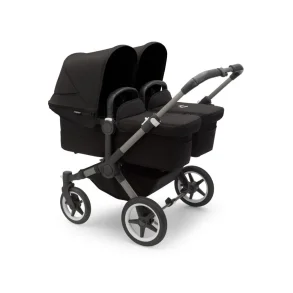 Bugaboo Donkey5 Twin - Graphite Stel - Midnight Black Bund - Midnight Black Kaleche 