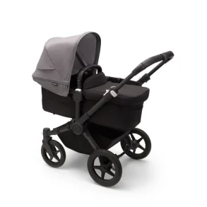 Bugaboo Donkey5 Mono - Midnight Black Stel - Midnight Black Bund - Grey Melange Kaleche 