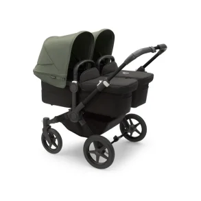 Bugaboo Donkey5 Twin - Midnight Black Stel - Midnight Black Bund - Forest Green Kaleche 