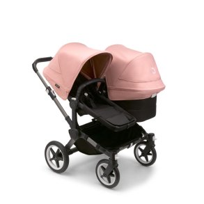 Bugaboo Donkey5 Duo - Graphite Stel - Midnight Black Bund - Morning Pink Kaleche 