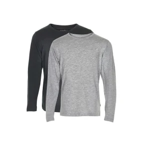 Minymo -  Bluse Sort/Gr� - 2pak