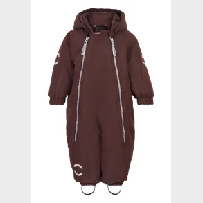 Mikkline Flyverdragt - Baby Flyverdragt, 2 lynls - Fudge