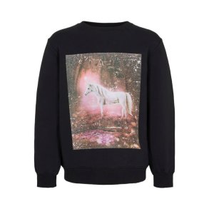 Petit by Sofie Schnoor - Eline Sweatshirt Sort m. Eventyr Print
