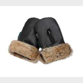 Kong Walther - Barnevogns handsker - Black Fur
