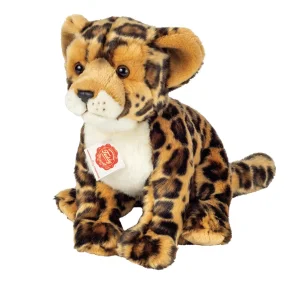 Teddy Hermann - Siddende Leopard - 27 cm
