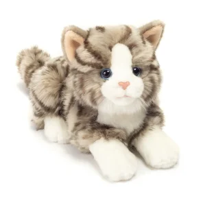Teddy Hermann - Liggende Kat Gr - 20 cm
