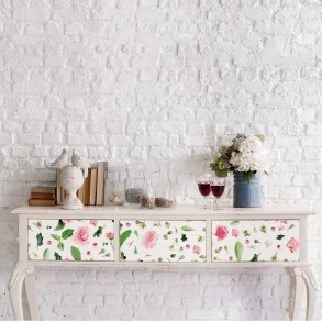 Walplus Flower Pattern Self-adhesive Decal 108x108cm