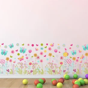 WS5042 - Colourful Butterflies and Flowers Skirting